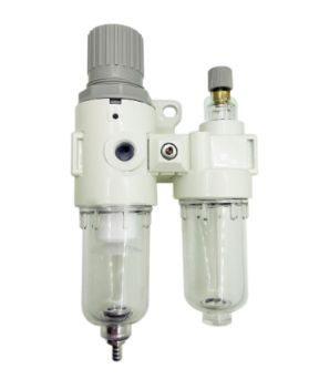 FILTRO REGULADOR E LUBRIFICADOR 1/4 BSPP C/MANOMENTRO E SUPORTE AFC2000