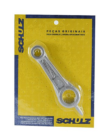 BIELA EM ALUMINIO COMPRESSOR SCHULZ MSI2,6 ML5,2 MSL10ML MUNDIAL 709.1089-0/AT