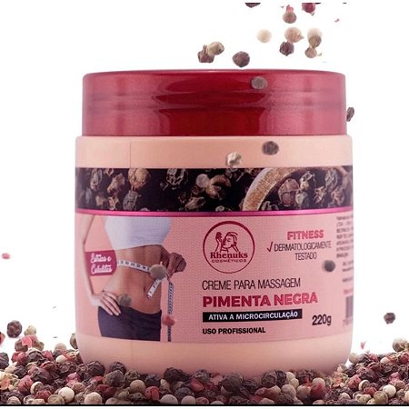 Creme para Massagem Pimenta Negra- Rhenuks