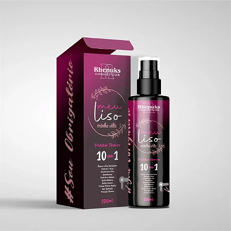 Spray Capilar Meu Liso Minha Vida- Protetor Capilar- Rhenuks