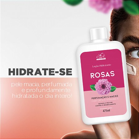 Loção Hidratante Rosas Pele Seca e Extra Seca- BelKit