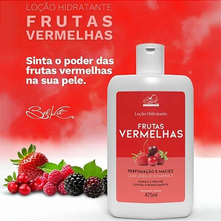 Loção Hidratante Frutas Vermelhas- com Uréia e Vitamina E