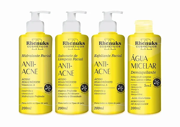 Kit Skin Care Anti - Acne Rhenuks