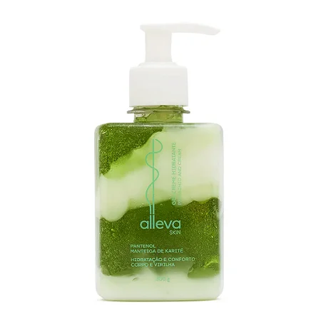 Gel Creme Hidratante  Pistachio and Cream para o Corpo e Virilha- Alleva