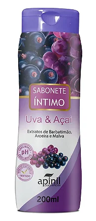 Sabonete Íntimo Uva e Açaí Apinil