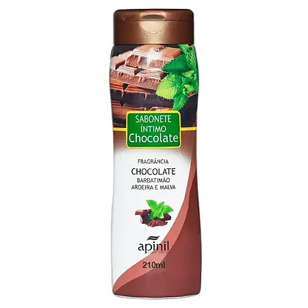 Sabonete Líquido Chocolate E Menta Feminino Apinil 210Ml