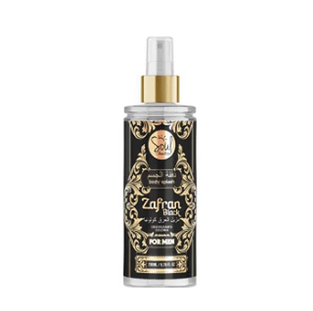 Body Splash Zafran Black For Men Árabe Soul