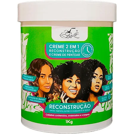 Creme 2 em 1 Reconstrução - Creme de Pentear Belkit