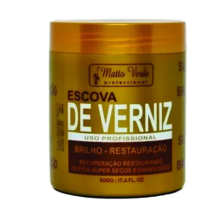 Creme Hidratante Escova De Verniz Matto Verde Restauração