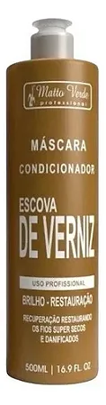Condicionador Máscara Escova de Verniz Matto Verde
