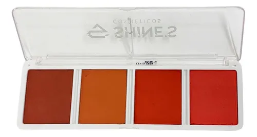 PALETA DE BLUSH SHINES 4 CORES