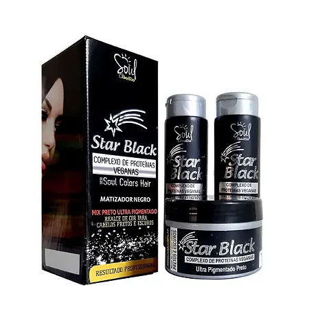 Kit Capilar Star Black Soul Cosméticos