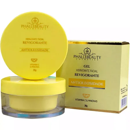Gel Creme Hidratante Facial Revigorante Antioleosidade Phállebeauty