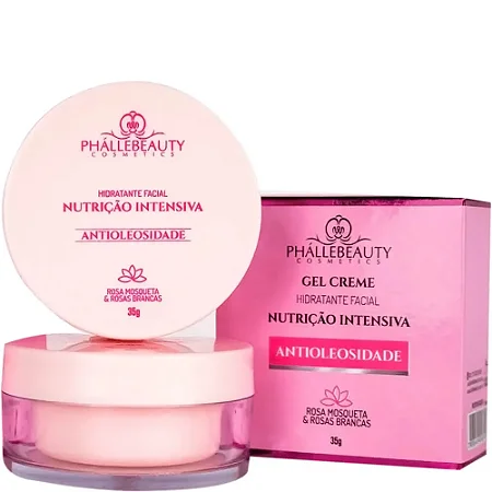 Gel Creme Hidratante Facial Nutrição Intensa-  Antioleosidade Phállebeauty