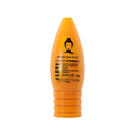Máscara Facial Peel Off Vitamina C 10 em 1 Max Love com 50g
