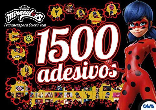 Ladybug - Prancheta para colorir com 1500 adesivos