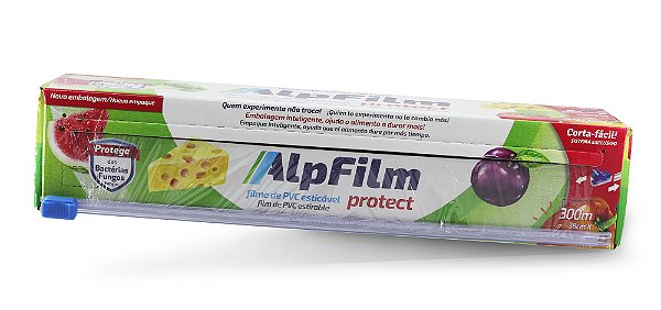 AlpFilm Protect Trilho - Plástico Filme Esticável Trilho - 300m x 38cm