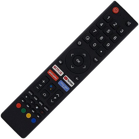 Controle Remoto TV LED Philco PTV58G71AGBLS com Teclas Netflix Prime Vídeo