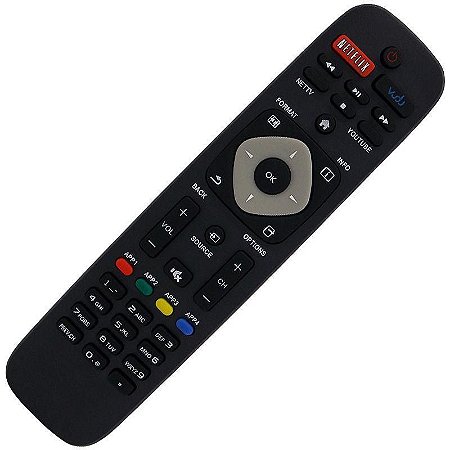 Controle Remoto TV LED Philips URMT41JHG006 / 50PFL5901 / 55PFL5601 / 55PFL6900