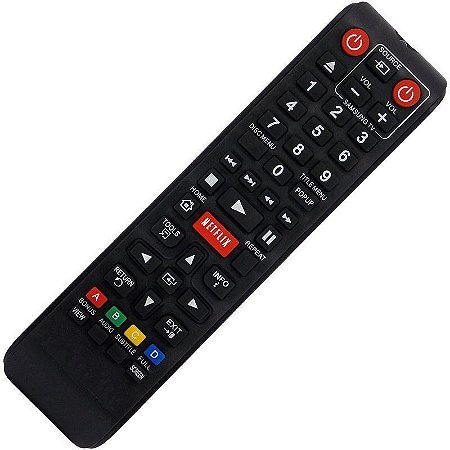 Controle Remoto Blu-Ray Samsung AK59-00153A / BD-E5300 / BD-E5500 com Netflix