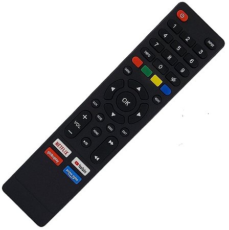 Controle Remoto TV LED Multilaser Smart TL011 / TL012 / TL016 / TL017 / TL018 / TL030 / TL035