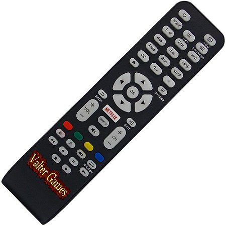 Controle Remoto TV LED AOC RC1994713 / LE32S5760 / LE43S5760 / LE43S5970 / LE43U7970 com Netflix