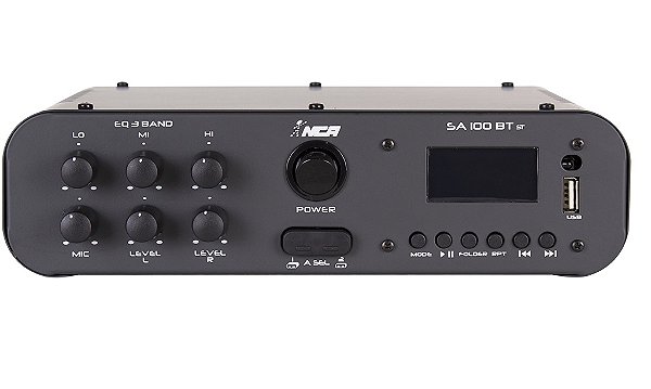Amplificador Compacto de Potência NCA - SA100 BT Stéreo Bluetooth