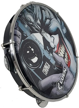 Pandeiro Luen 10" Personagens Warner Bros - Coringa Risada