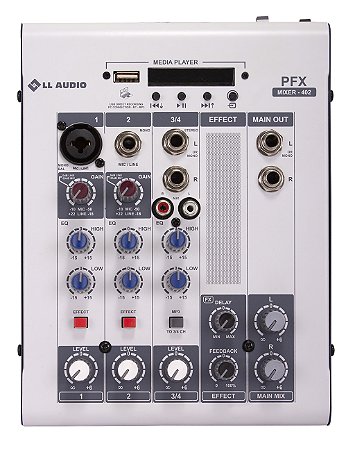 Mesa de Som 4 canais PFX402