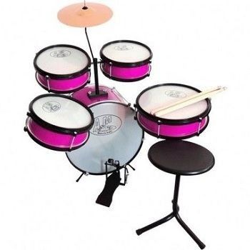 Bateria Infantil Profissional ROCK BABY (AM) - Rosa
