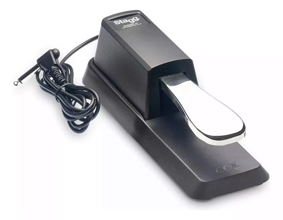 Pedal Sustain Stagg p/ Teclado Yamaha, Casio, Roland