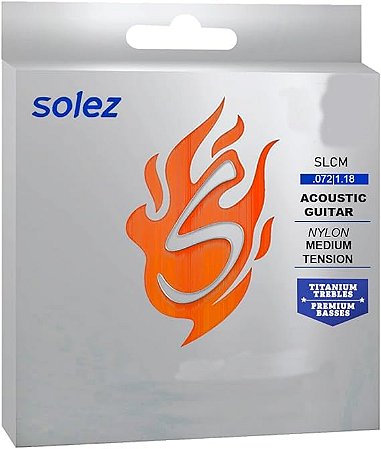 Encordoamento Violão Nylon Solez SLCM Tensão Média