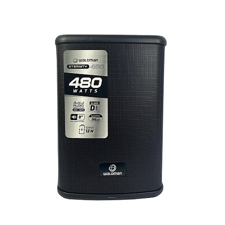 Caixa Ativa Waldman ET-480 8 Pol Portátil C/Bateria Bluetooth 110v/220v