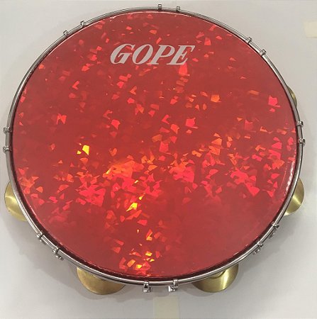 Pandeiro GOPE 11" Holográfico 644PECR Vermelho