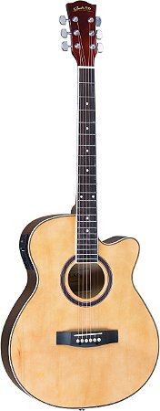 Violão Elétrico Aço com Afinador Class CLA40  Natural