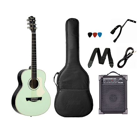 Kit Violão Tagima Baby Verde Latin America Porteño + Caixa