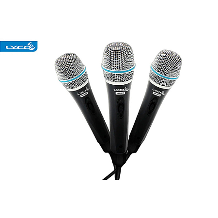 Microfone Lyco Com Fio SML48SP3 (acompanha 3 microfones)