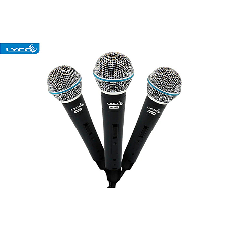 Microfone Lyco Com Fio SML58SP3 (acompanha 3 microfones)