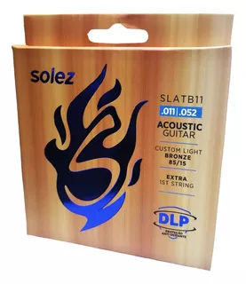 Encordoamento Solez Para Violão Aço .011 Slatb11