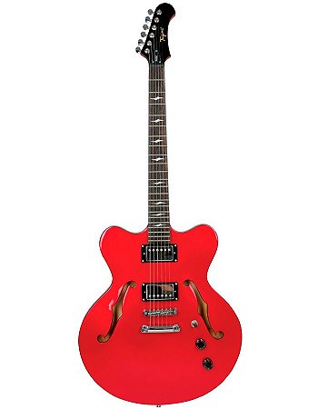 Guitarra Tagima Seattle Semi acústica Vermelha Acompanha case