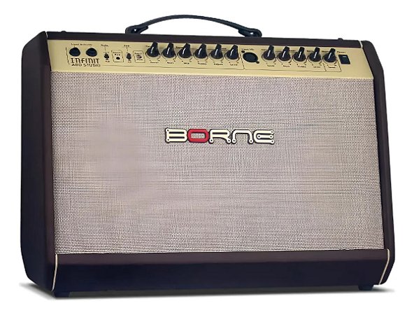 Amplificador para Violão Borne Infinit A80 Studio 80wrms Marrom