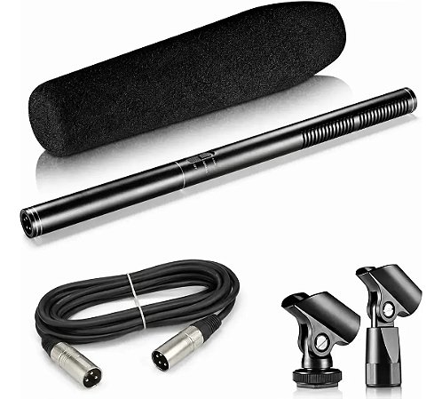 Microfone Custom Sound Shotgun Condensador Cssg01