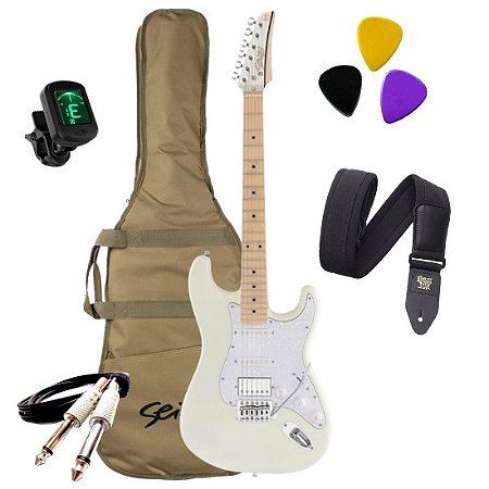 KIT Guitarra Seizi Fun Musashi Hss Snow White Destro