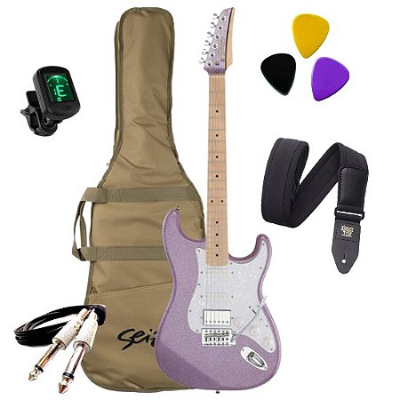 KIT Guitarra Elétrica Seizi Musashi Fun Hss Maple