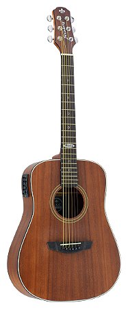 Violão Strinberg Sr200 Folk Elétrico Aço Mogno