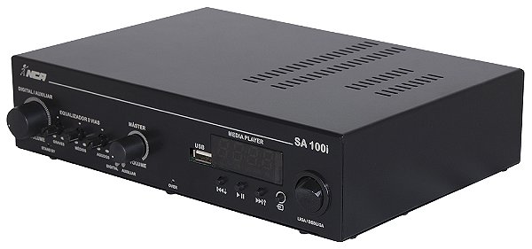 Amplificador Compacto de Potência NCA - SA100 BT - COM BLUETOOTH MONO