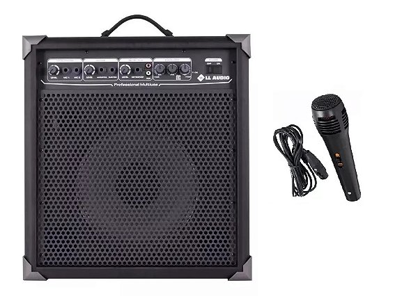 Caixa Amplificada Multiuso Lx100 C/ Microfone