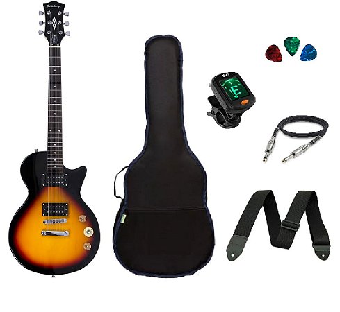 Kit Guitarra Strinberg Les Paul LPS200 Sunburst
