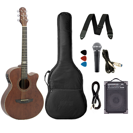 Kit Violão Strinberg Sa200 + Caixa De Som E Acessórios Sms