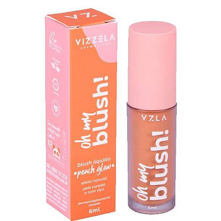 Blush Líquido 'Oh My Blush' Peach Glow Vizzela
